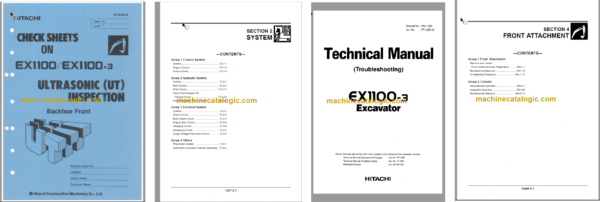 Hitachi EX1100-3 Technical and Workshop Manual