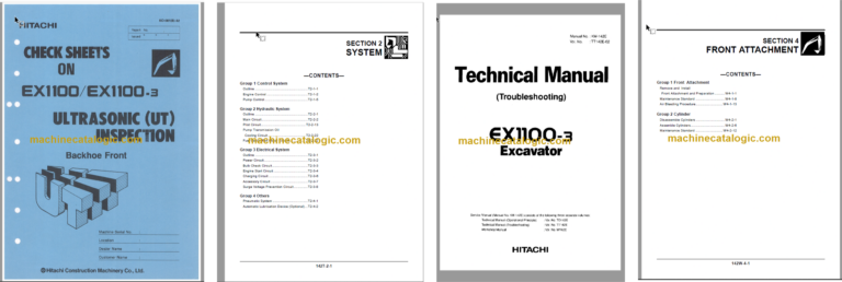 Hitachi EX1100-3 Technical and Workshop Manual