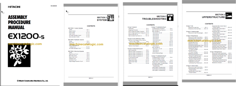 Hitachi EX1200-5 Technical and Workshop Manual