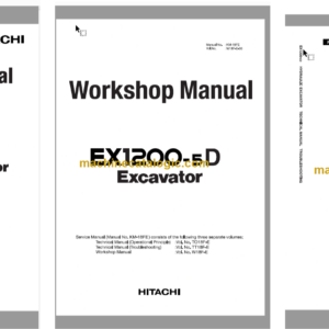 Hitachi EX1200-5D Hydraulic Excavator Technical and Workshop Manual