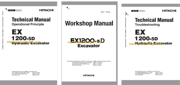 Hitachi EX1200-5D Hydraulic Excavator Technical and Workshop Manual