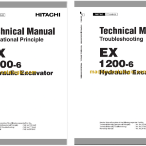 Hitachi EX1200-6 Hydraulic Excavator Technical and Workshop Manual