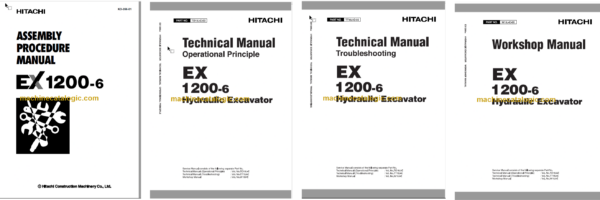 Hitachi EX1200-6 Hydraulic Excavator Technical and Workshop Manual