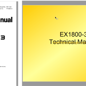 Hitachi EX1800-3 Excavator Technical and Workshop Manual