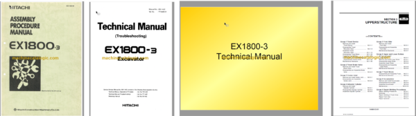 Hitachi EX1800-3 Excavator Technical and Workshop Manual