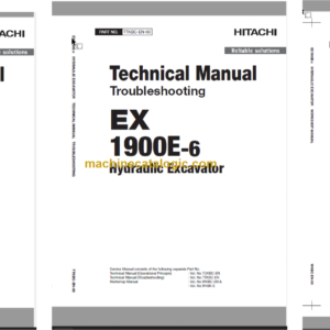 Hitachi EX1900E-6 Hydraulic Excavator Technical and Workshop Manual