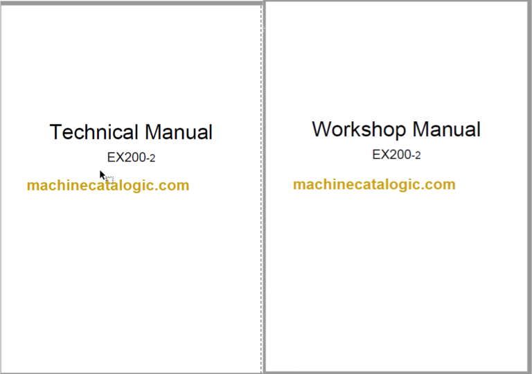 Hitachi EX200-2 Service Manual