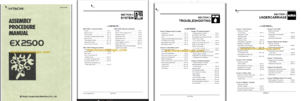 Hitachi EX2500 Technical and Workshop Manual