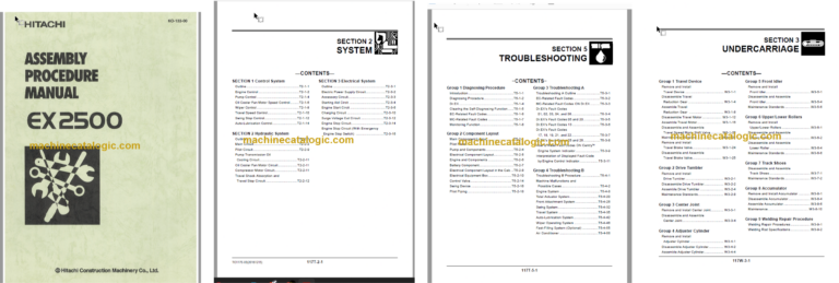Hitachi EX2500 Technical and Workshop Manual