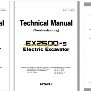 Hitachi EX2500E-5 Electric Excavator Technical and Workshop Manual