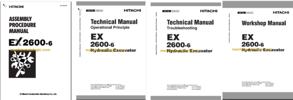 Hitachi EX2600-6 Hydraulic Excavator Technical and Assembly Procedure and Workshop Manual