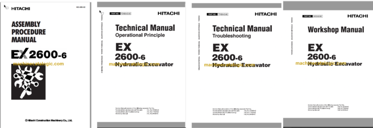 Hitachi EX2600-6 Hydraulic Excavator Technical and Assembly Procedure and Workshop Manual