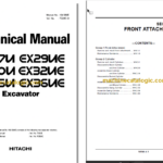 Hitachi EX27U EX30U EX35U EX29UE EX32UE EX36UE Excavator Technical and Workshop Manual