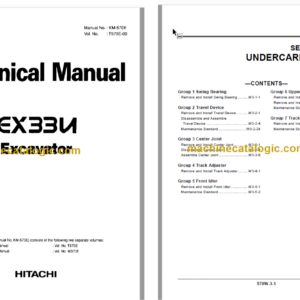 Hitachi EX33U Excavator Technical and Workshop Manual