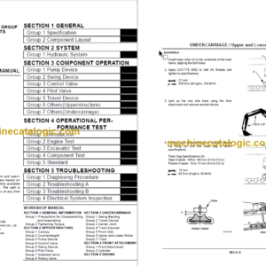 Hitachi EX50U Technical and Workshop Manual