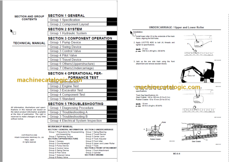 Hitachi EX50U Technical and Workshop Manual