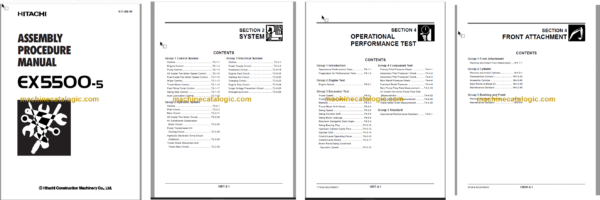 Hitachi EX5500-5 Technical and Assembly Procedure and Workshop Manual