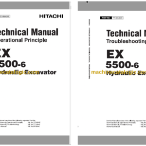 Hitachi EX5500-6 Hydraulic Excavator Technical and Assembly Procedure and Workshop Manual