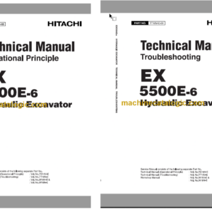 Hitachi EX5500E-6 Hydraulic Excavator Technical and Assembly Procedure and Workshop Manual