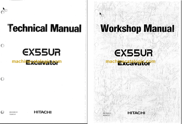 Hitachi EX55UR Excavator Technical and Workshop Manual