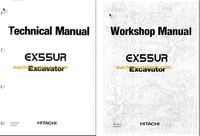 Hitachi EX55UR Excavator Technical and Workshop Manual