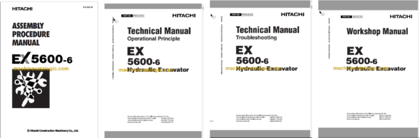 Hitachi EX5600-6 Hydraulic Excavator Technical and Assembly Procedure and Workshop Manual