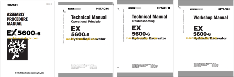 Hitachi EX5600-6 Hydraulic Excavator Technical and Assembly Procedure and Workshop Manual