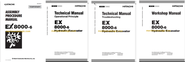 Hitachi EX8000-6 Hydraulic Excavator Technical and Assembly Procedure and Workshop Manual