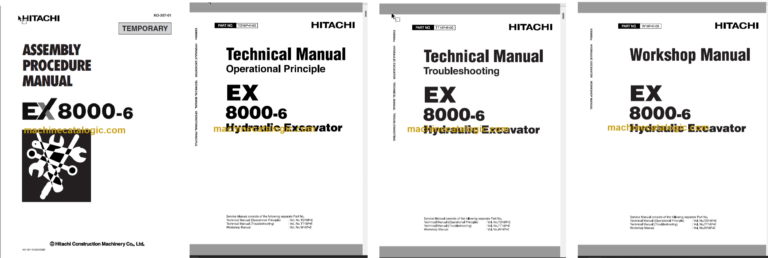 Hitachi EX8000-6 Hydraulic Excavator Technical and Assembly Procedure and Workshop Manual