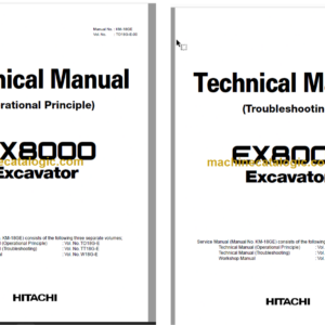 Hitachi EX8000 Excavator Technical and Assembly Procedure and Workshop Manual