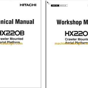 Hitachi HX220B Crawler Mounted Aerial Platform Technical and Workshop Manual