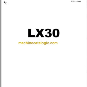 Hitachi LX30 Wheel Loader Service Manual