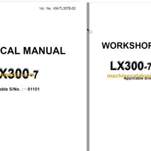 Hitachi LX300-7 LX360E-7 LX450-7 Wheel Loader Technical and Workshop Manual