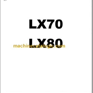 Hitachi LX70 LX80 Wheel Loader Service Manual