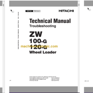 Hitachi ZW100-G ZW120-G Wheel Loader Technical and Workshop Manual