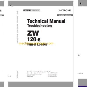 Hitachi ZW120-6 Wheel Loader Technical and Workshop Manual