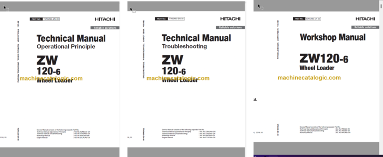 Hitachi ZW120-6 Wheel Loader Technical and Workshop Manual