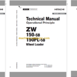 Hitachi ZW150-5B ZW150PL-5B Wheel Loader Technical and Workshop Manual