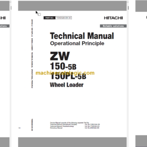 Hitachi ZW150-5B ZW150PL-5B Wheel Loader Technical and Workshop Manual