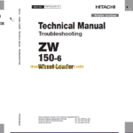 Hitachi ZW150-6 ZW150PL-6 Wheel Loader Technical and Workshop Manual