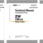 Hitachi ZW180-5B ZW180PL-5B Wheel Loader Technical and Workshop Manual