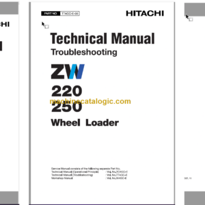 Hitachi ZW180 Wheel Loader Technical and Workshop Manual