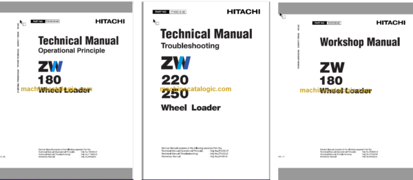 Hitachi ZW180 Wheel Loader Technical and Workshop Manual