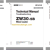 Hitachi ZW30-5B Wheel Loader Technical and Workshop Manual