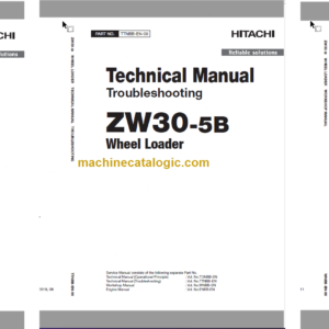 Hitachi ZW30-5B Wheel Loader Technical and Workshop Manual