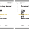 Hitachi ZW30 ZW40 ZW50 Wheel Loader Technical and Workshop Manual