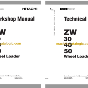 Hitachi ZW30 ZW40 ZW50 Wheel Loader Technical and Workshop Manual