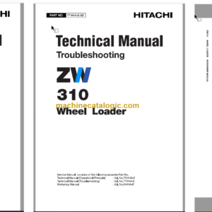 Hitachi ZW310 Wheel Loader Technical and Workshop Manual