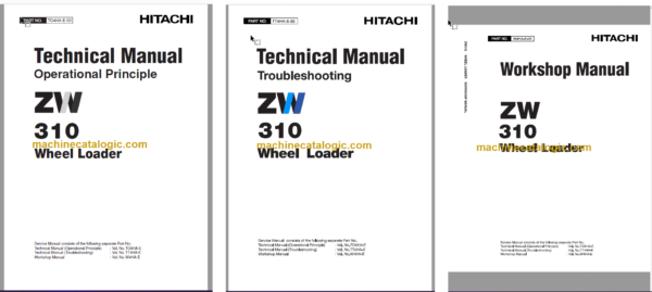 Hitachi ZW310 Wheel Loader Technical and Workshop Manual