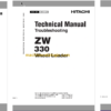 Hitachi ZW330 Wheel Loader Technical and Workshop Manual